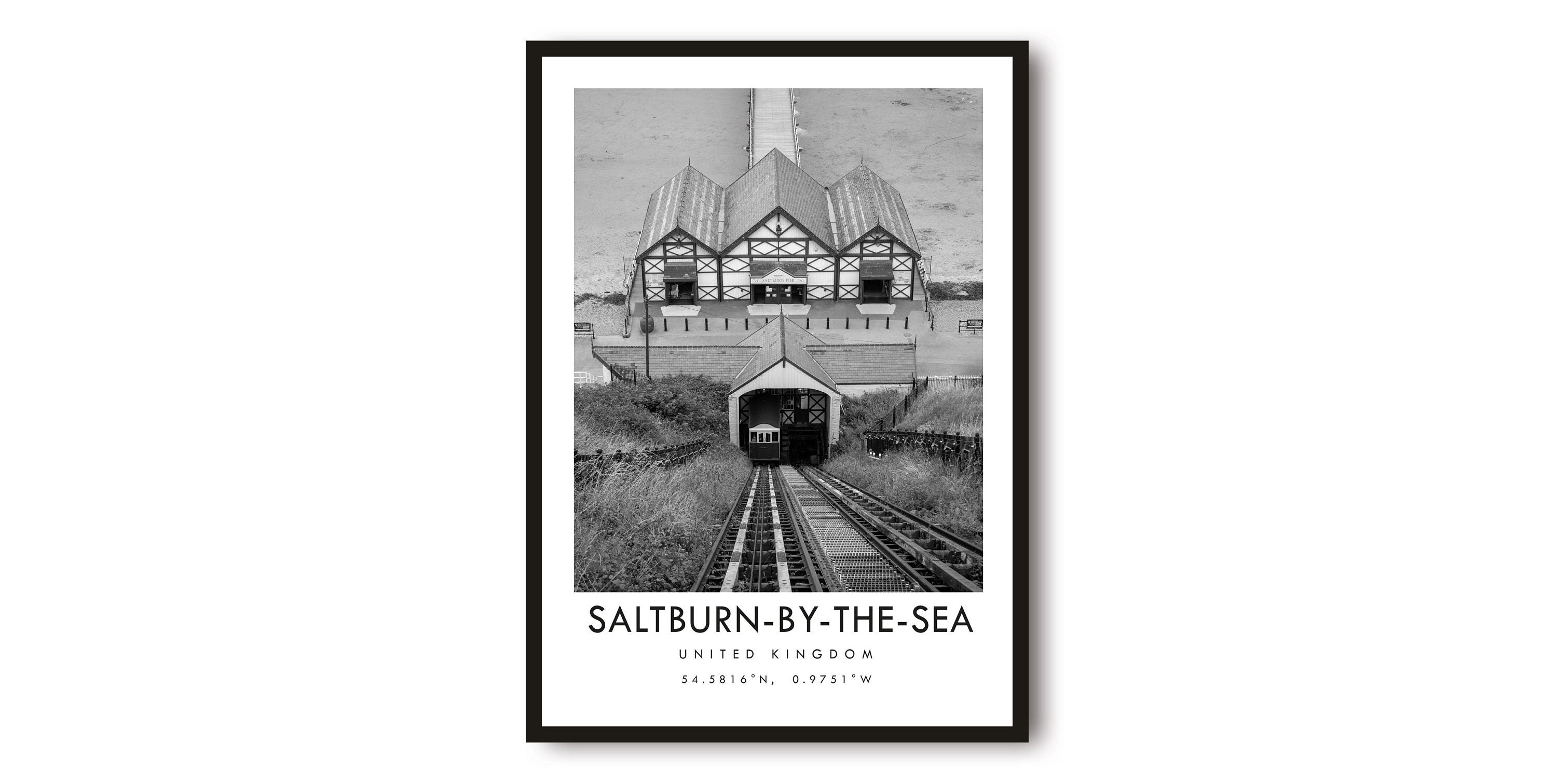Saltburn By The Sea Travel Print, Saltburn Poster, Unique Wallart Decor, Home Decor, England Saltburn, Popular Print A1/A2/A3/A4/A5