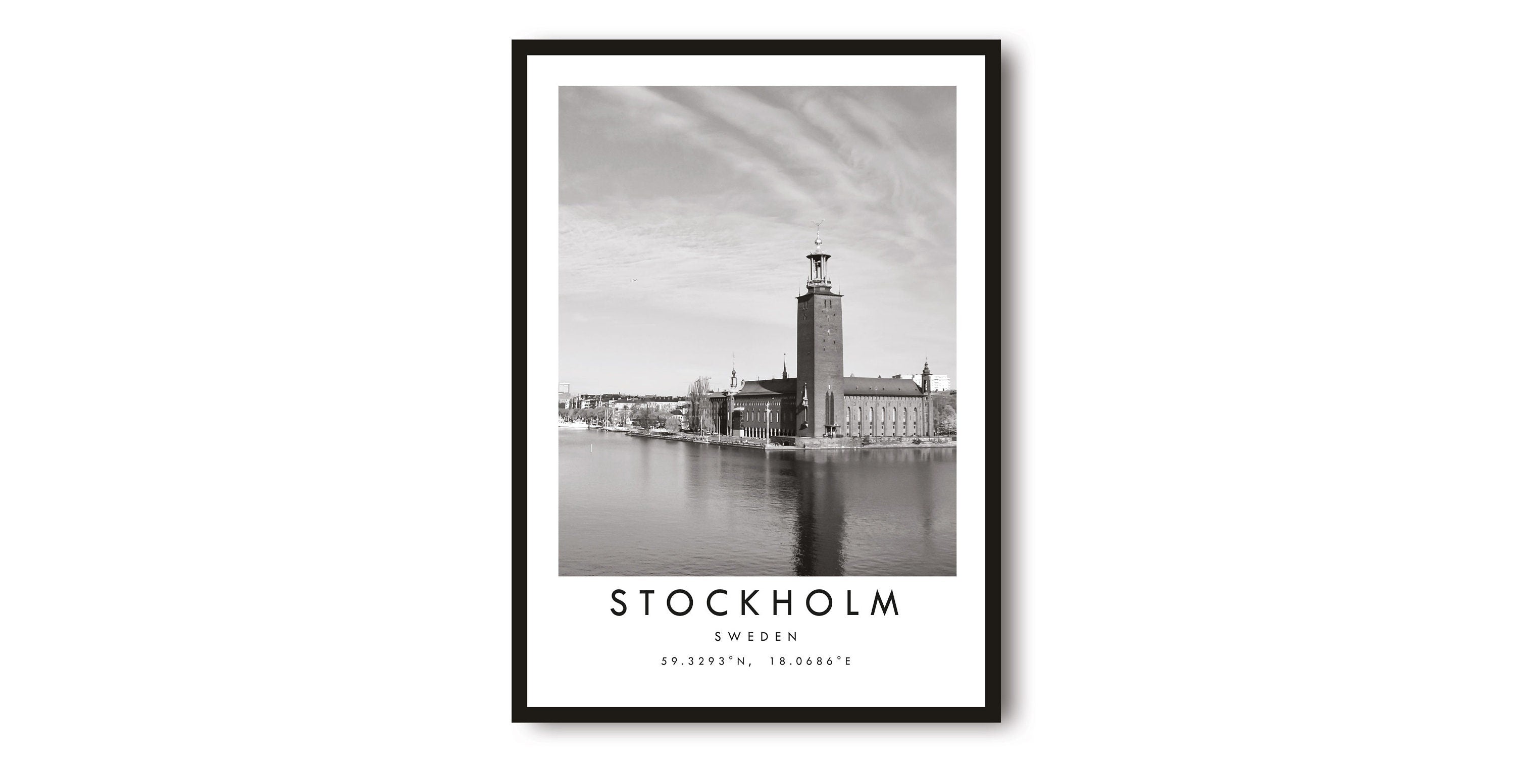 Stockholm Travel Print, Sweden Poster, Unique Wallart Decor, Black and White Home Decor, Sweden Stockholm , Popular Print A1/A2/A3/A4/A5