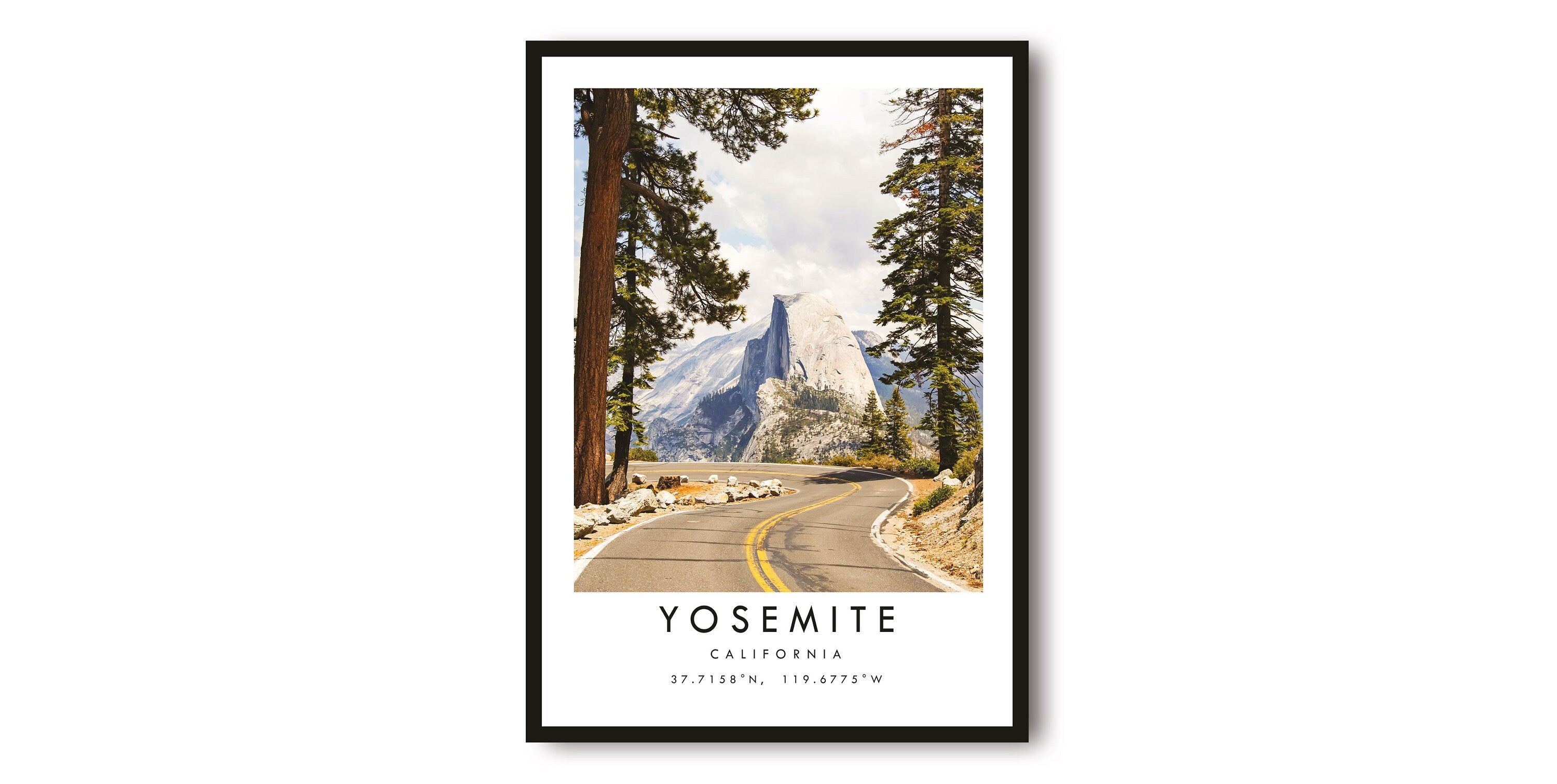 Yosemite Travel Print, California Poster, Wall Art, Minimalist, Home Decor, Yosemite National Park A1/A2/A3/A4/A5