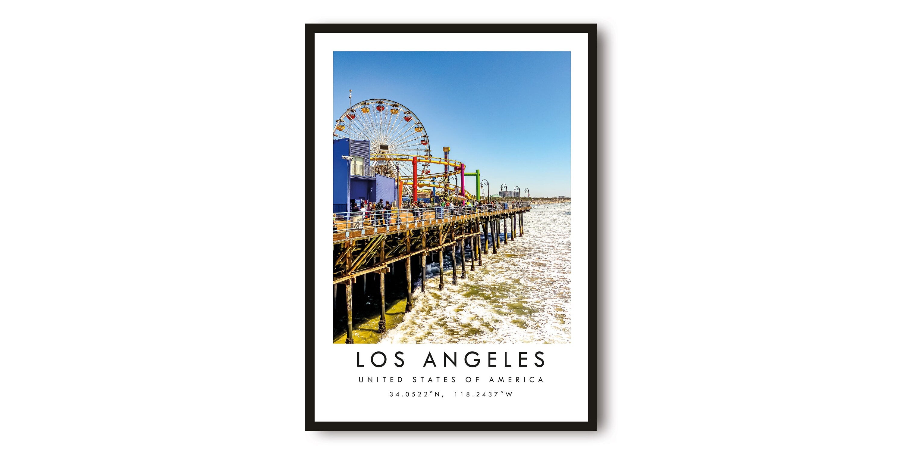 Los Angeles Travel Print, California Poster, Unique Wallart Decor, Home Decor, California Popular Print A1/A2/A3/A4/A5