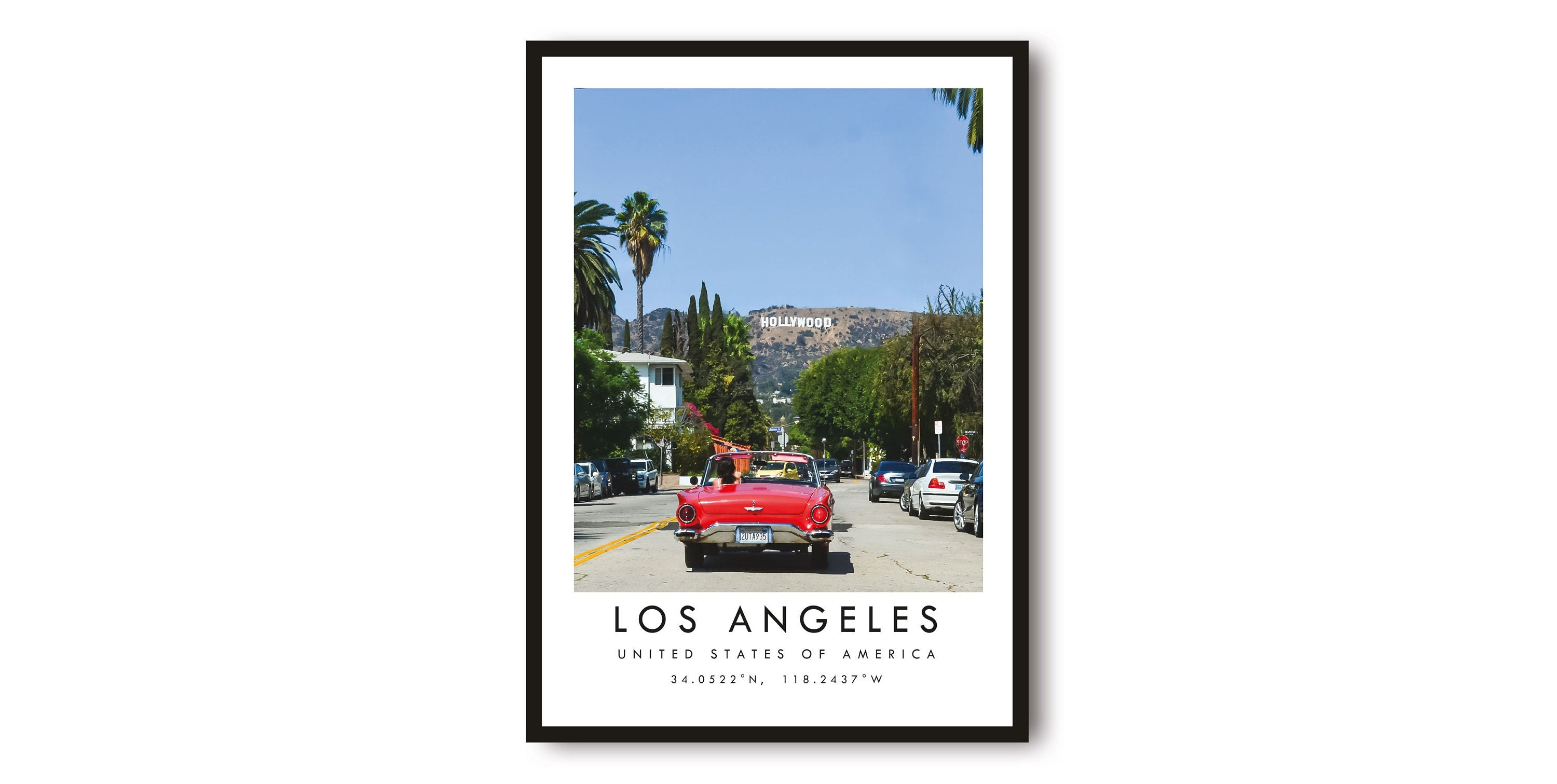 Los Angeles Travel Print, California Poster, Unique Wallart Decor, Home Decor, California Popular Print A1/A2/A3/A4/A5