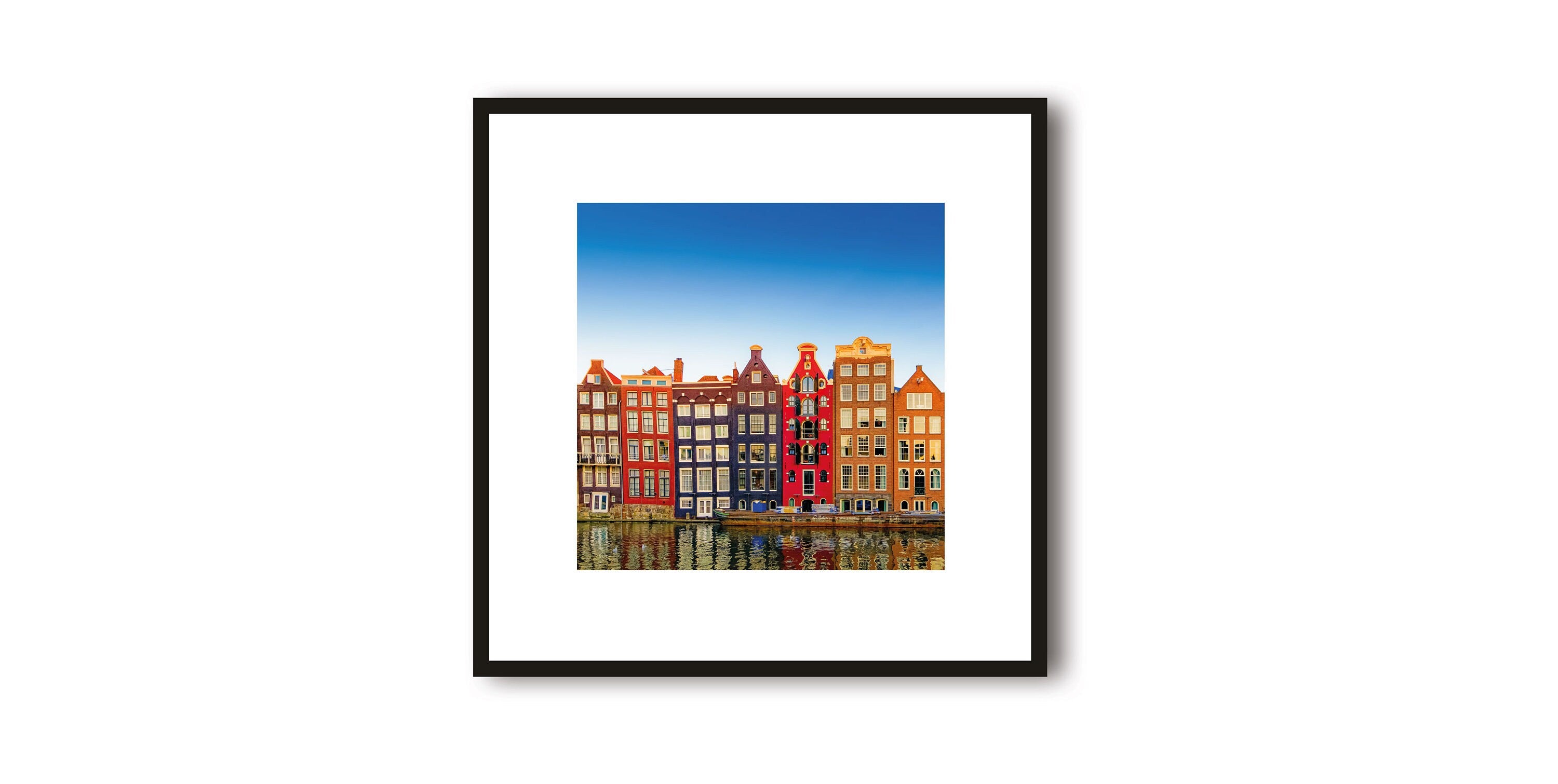Amsterdam Photo Print with White Border | Amsterdam Photography | Travel Art Print | Framed Prints | Minimalist
