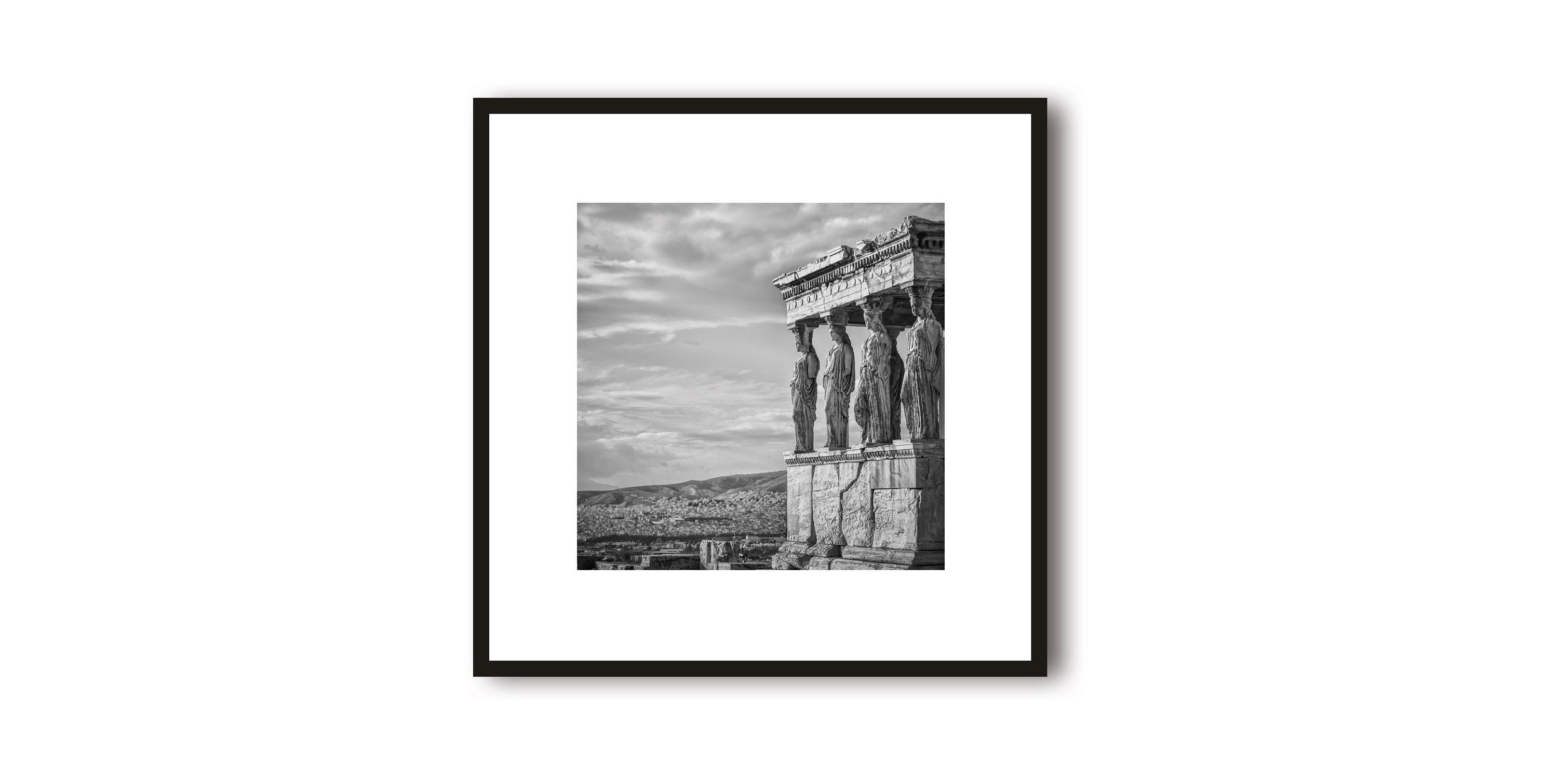 Athens Photo Print with White Border | Athens Photography | Travel Art Print | Framed Prints | Minimalist