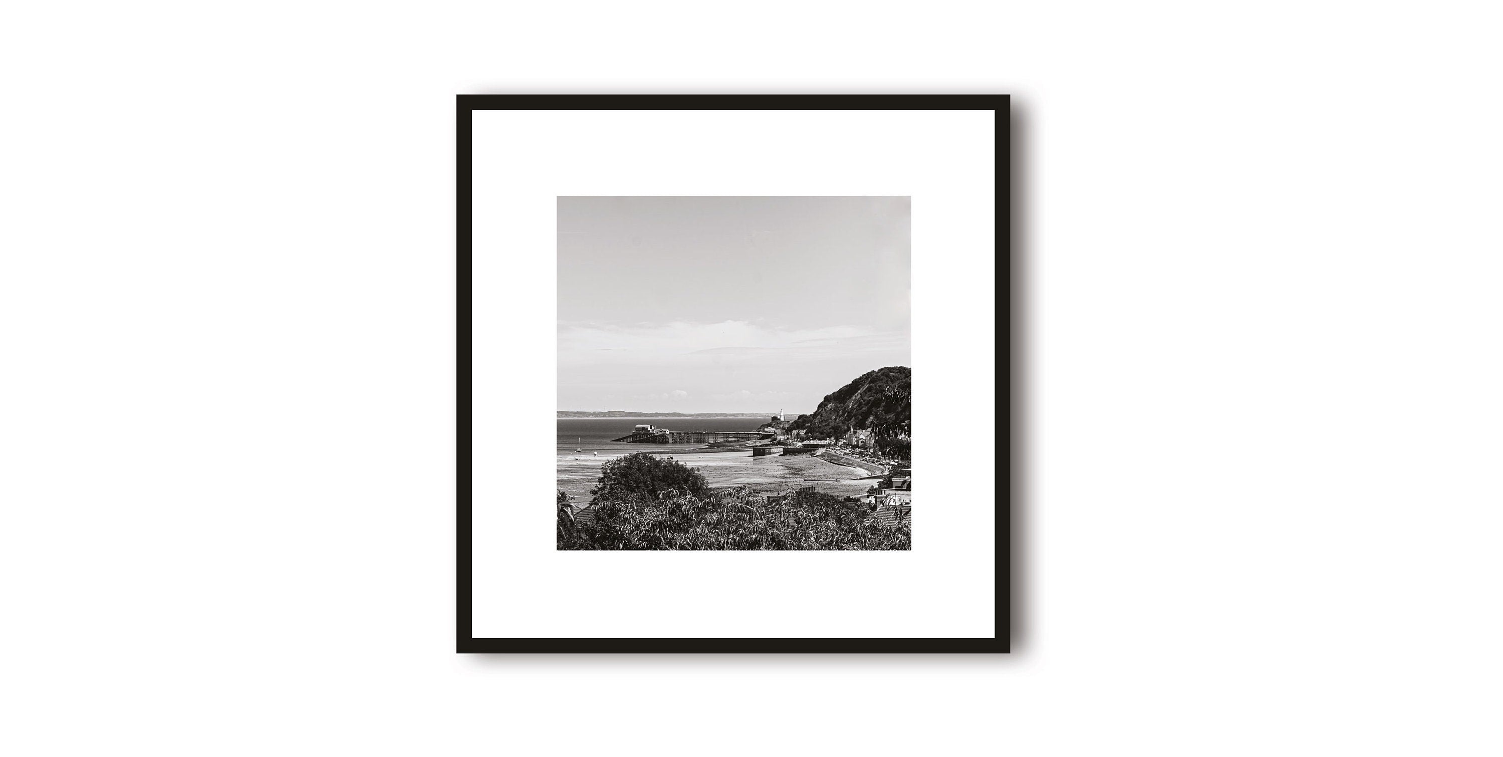 Mumbles Photo Print with White Border | Gower Peninsula Photography | Travel Art Print | Framed Prints | Minimalist
