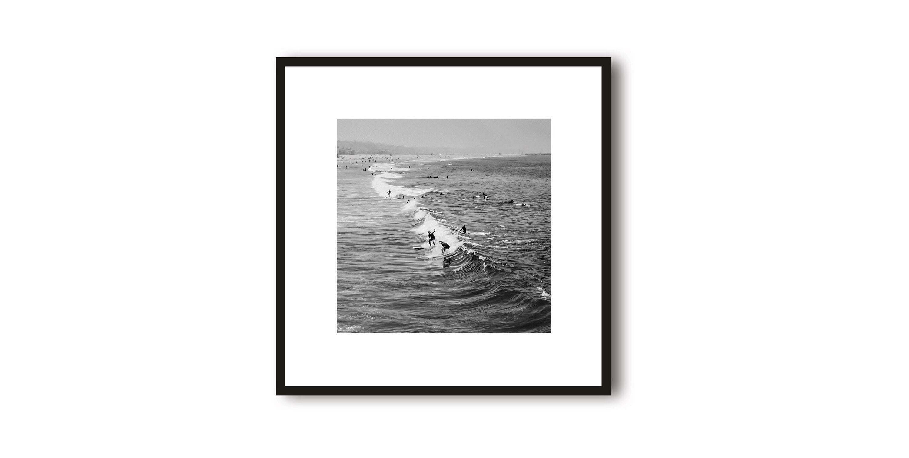 California Surf Print with White Border | Campervan Photography | Travel Art Print | Framed Prints | Minimalist | Surf Print