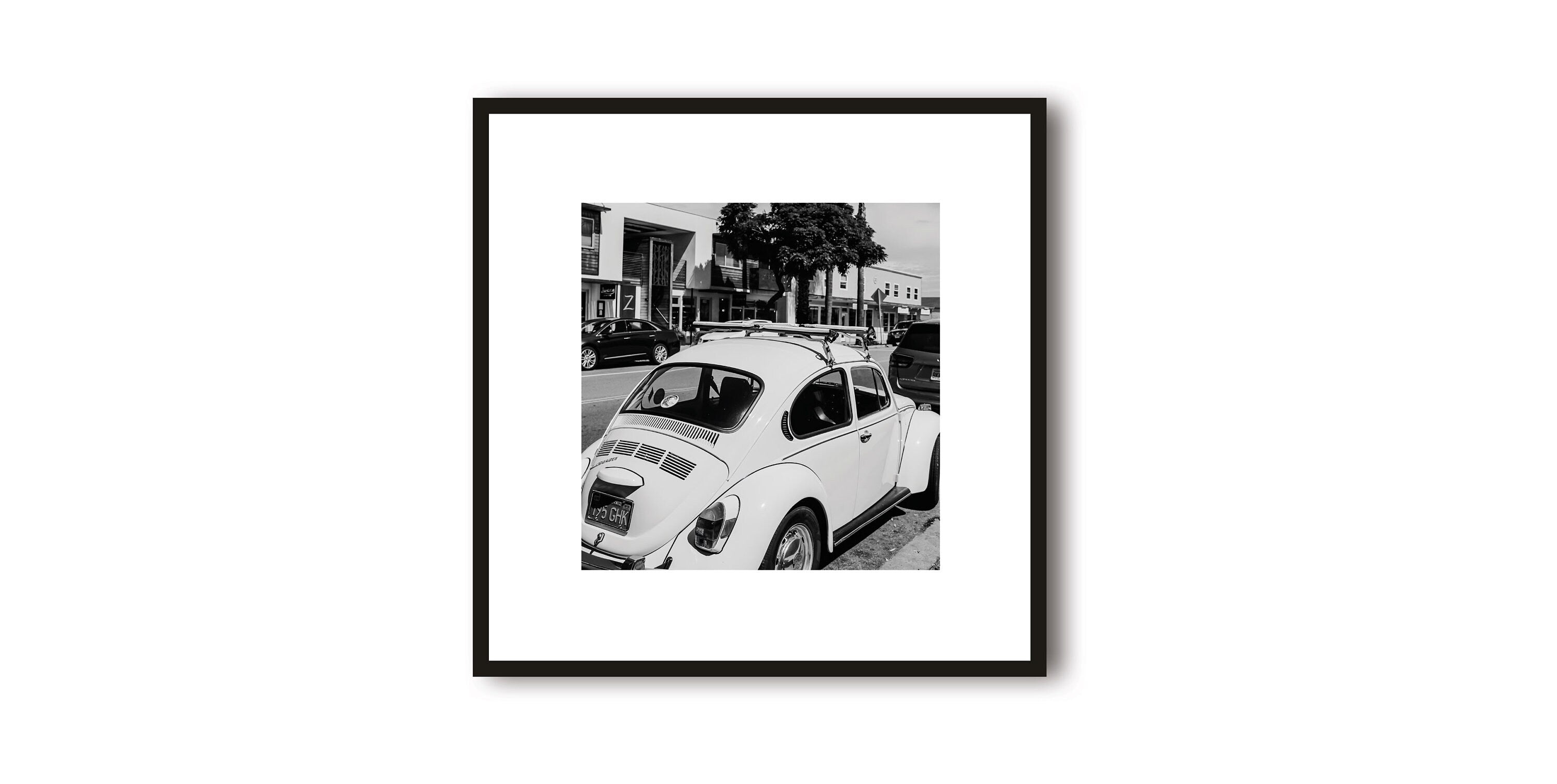 California Photo Print with White Border | Campervan Photography | Travel Art Print | Framed Prints | Minimalist | Surf Print