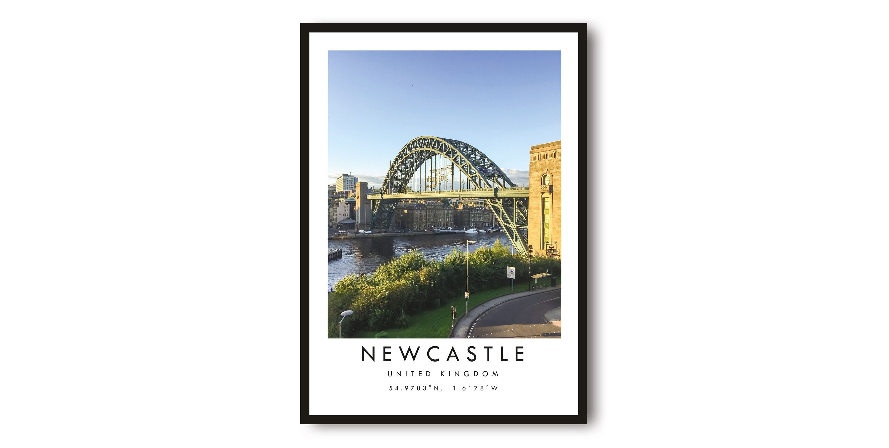 Newcastle Travel Print, England Poster, Unique Wall Art, Minimalist Home Decor, City A1/A2/A3/A4/A5