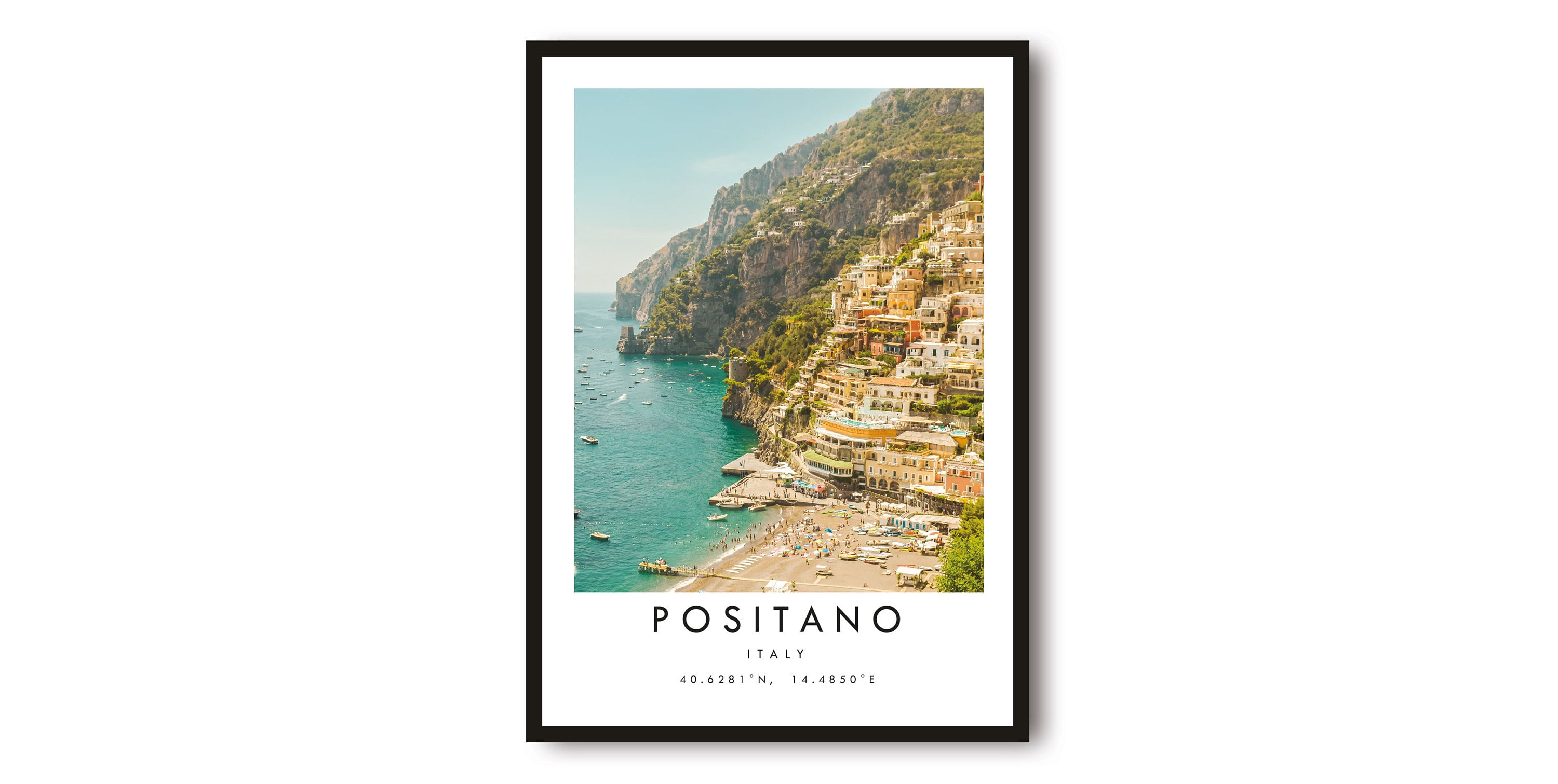 Positano Travel Print, Italy Poster, Unique Wall Art, Minimalist Home Decor, City A1/A2/A3/A4/A5