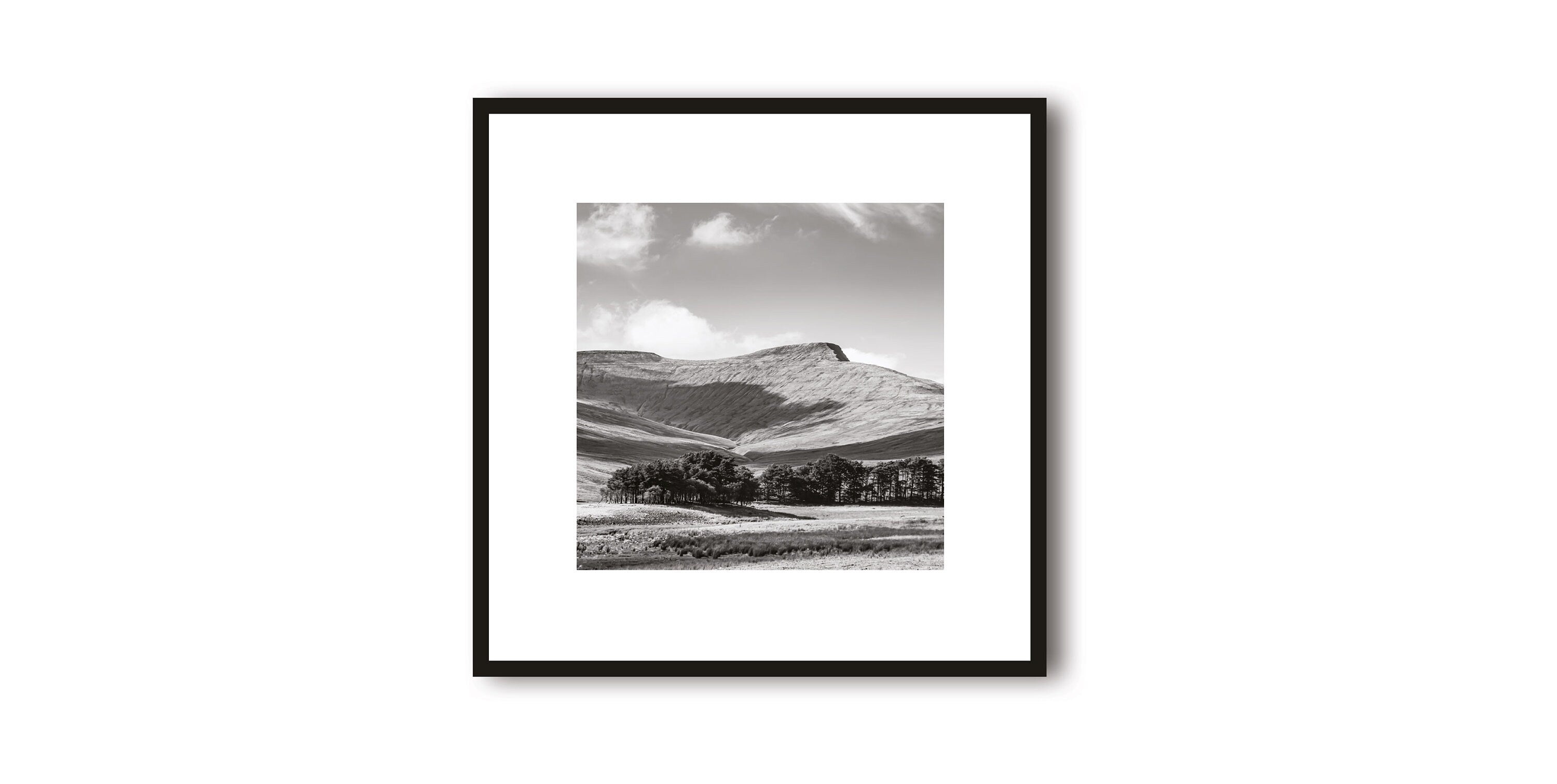Pen Y Fan Photo Print with White Border | Brecon Beacons Photography | Travel Art Print | Framed Prints | Minimalist