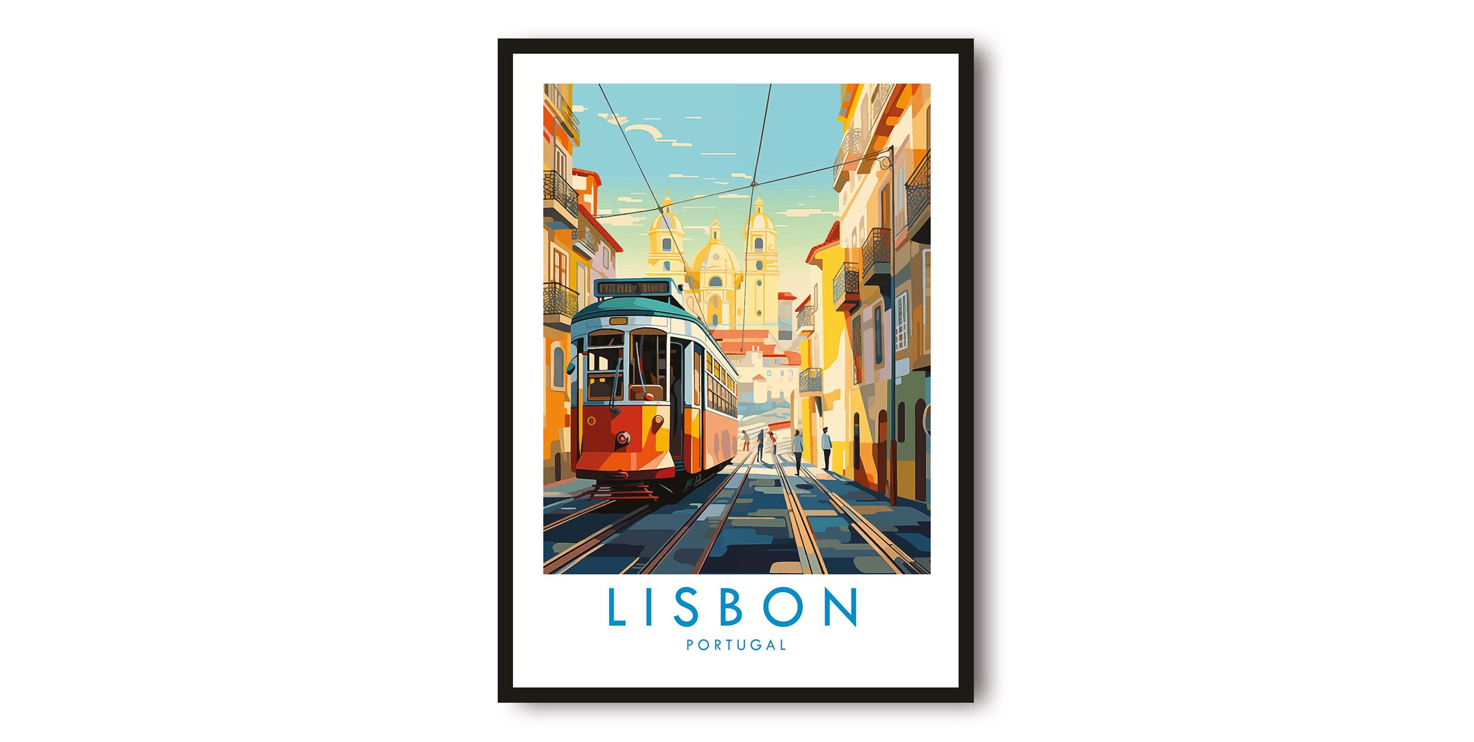 Lisbon Travel Print, Lisbon Travel Poster, Portugal Print, Travel Decor, Popular Print, Birthday Gift, A1/A2/A3/A4/A5
