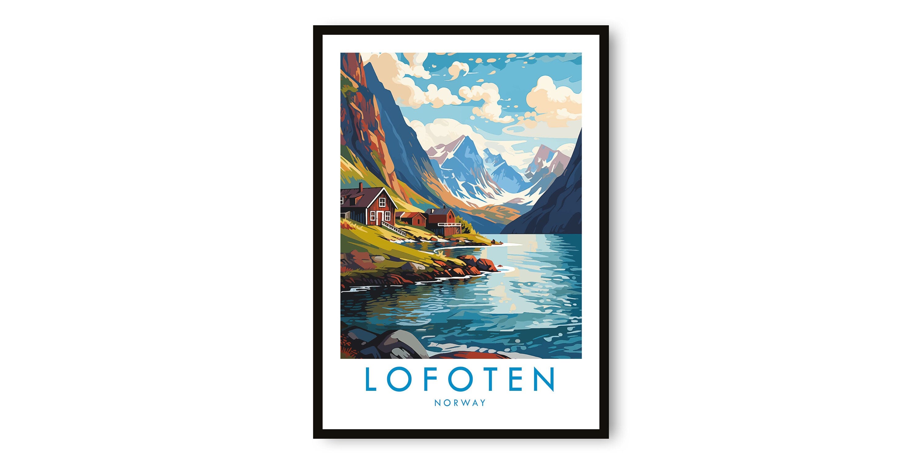 Lofoten Travel Print, Lofoten Travel Poster, Norway Print, Travel Decor, Popular Print, Birthday Gift, A1/A2/A3/A4/A5