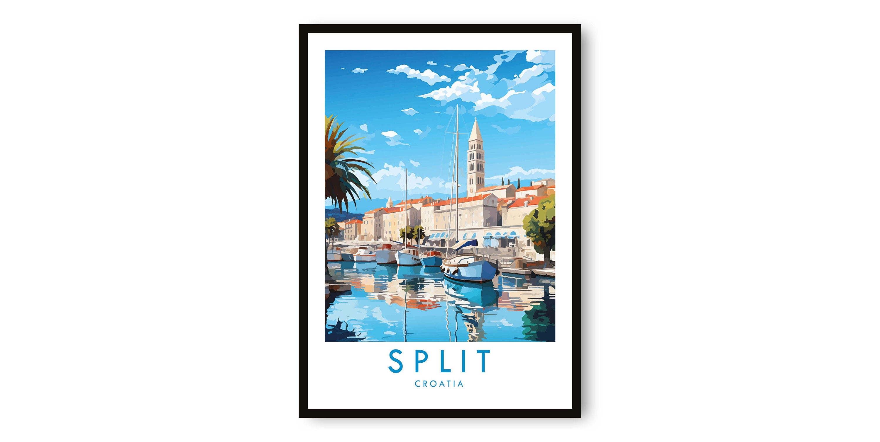 Split Travel Print, Split Travel Poster, Croatia Print, Travel Decor, Popular Print, Birthday Gift, A1/A2/A3/A4/A5