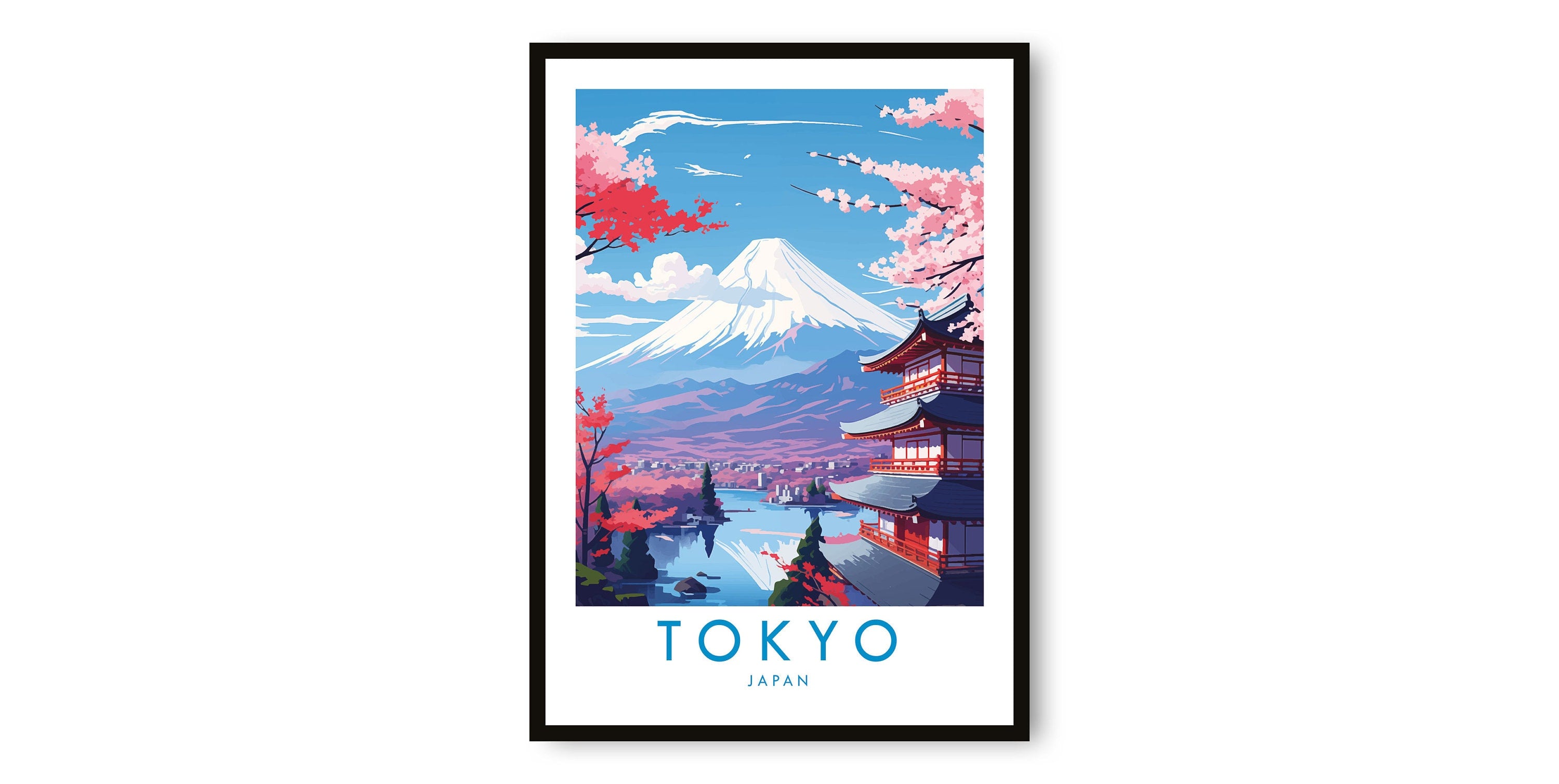 Tokyo Travel Print, Tokyo Travel Poster, Japan Print, Travel Decor, Popular Print, Birthday Gift, A1/A2/A3/A4/A5