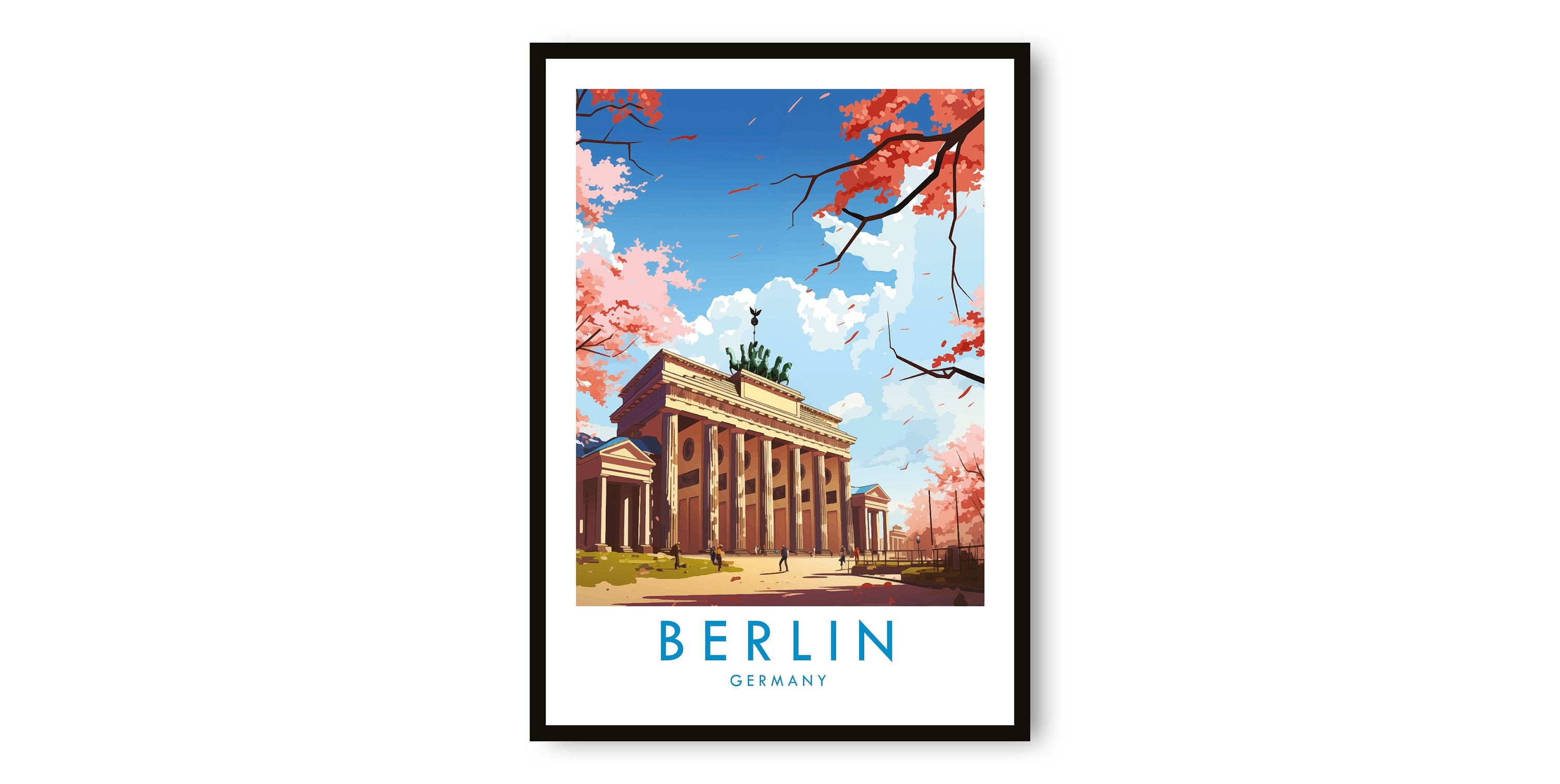 Berlin Travel Print, Berlin Travel Poster, Germany Print, Travel Decor, Popular Print, Birthday Gift, A1/A2/A3/A4/A5