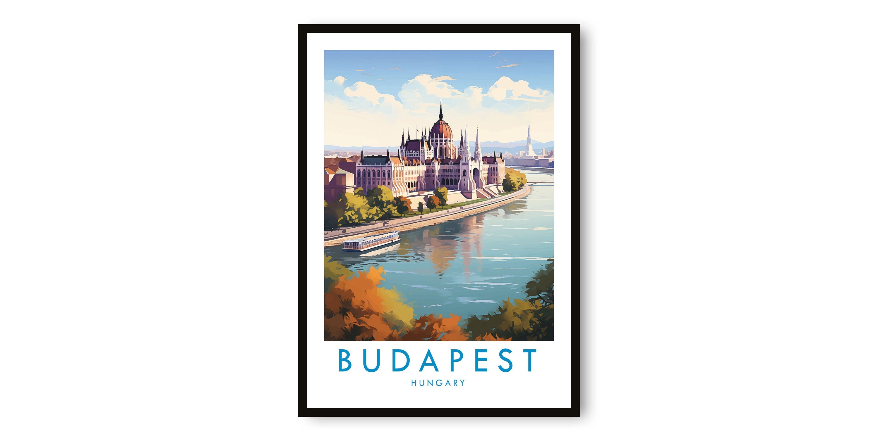 Budapest Travel Print, Budapest Travel Poster, Hungary Print, Travel Decor, Popular Print, Birthday Gift, A1/A2/A3/A4/A5