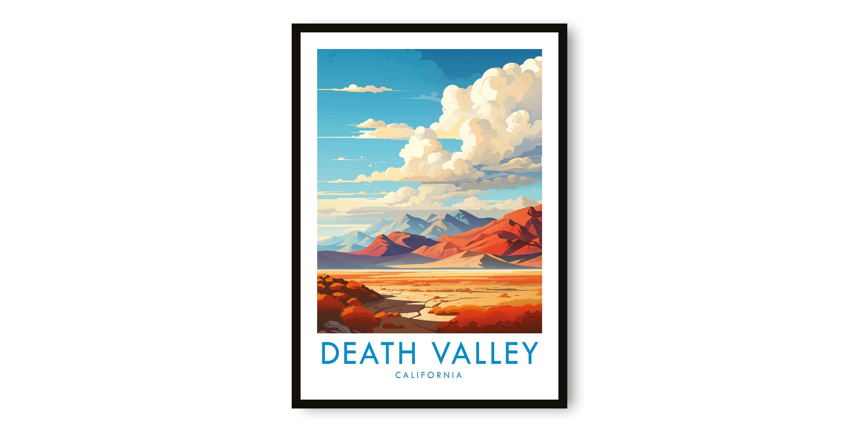 Death Valley Travel Print, Death Valley Travel Poster, California Print, Travel Decor, Popular Print, Birthday Gift, A1/A2/A3/A4/A5