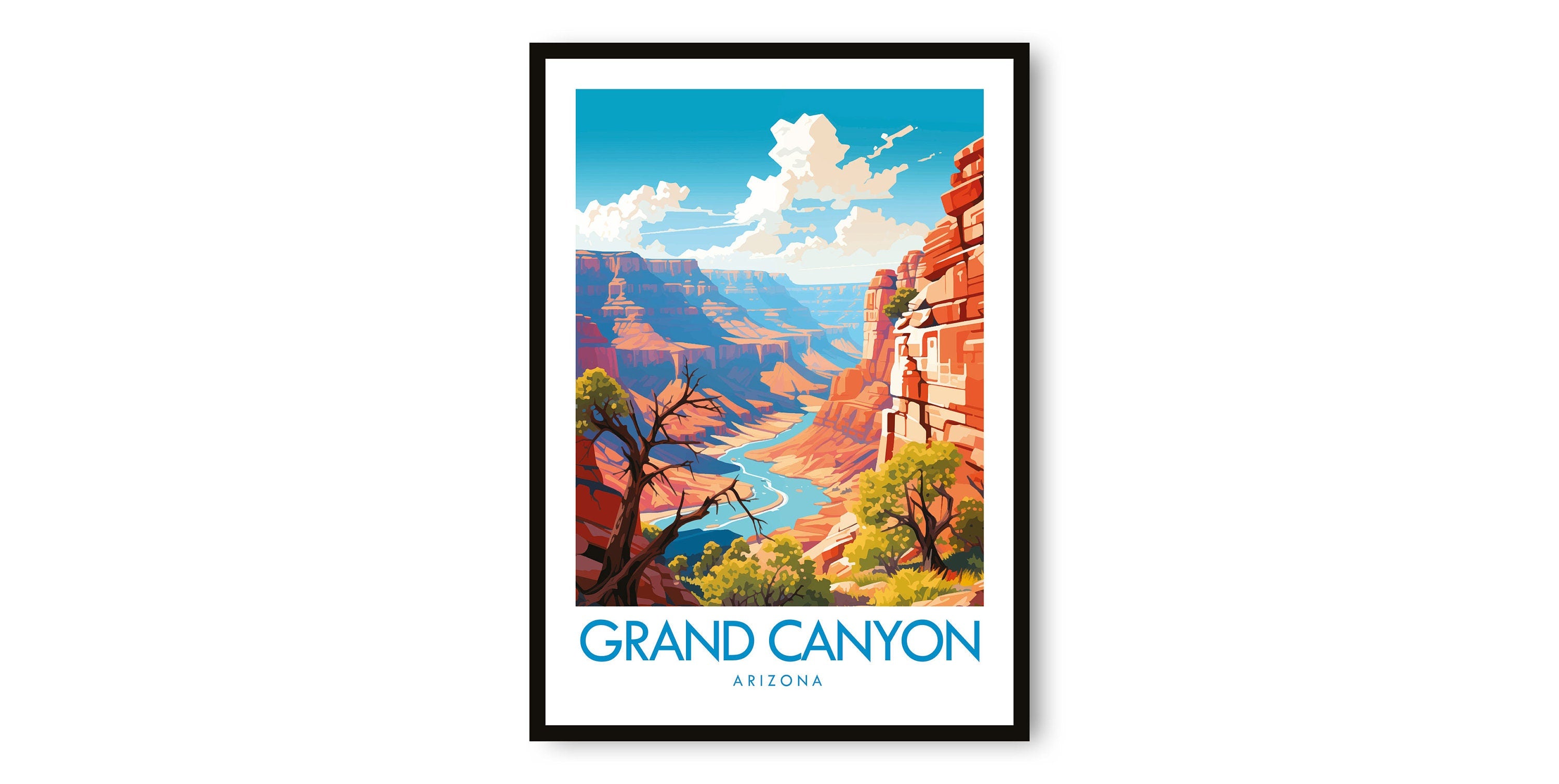 Grand Canyon Travel Print, Grand Canyon Travel Poster, Arizona Print, Travel Decor, Popular Print, Birthday Gift, A1/A2/A3/A4/A5