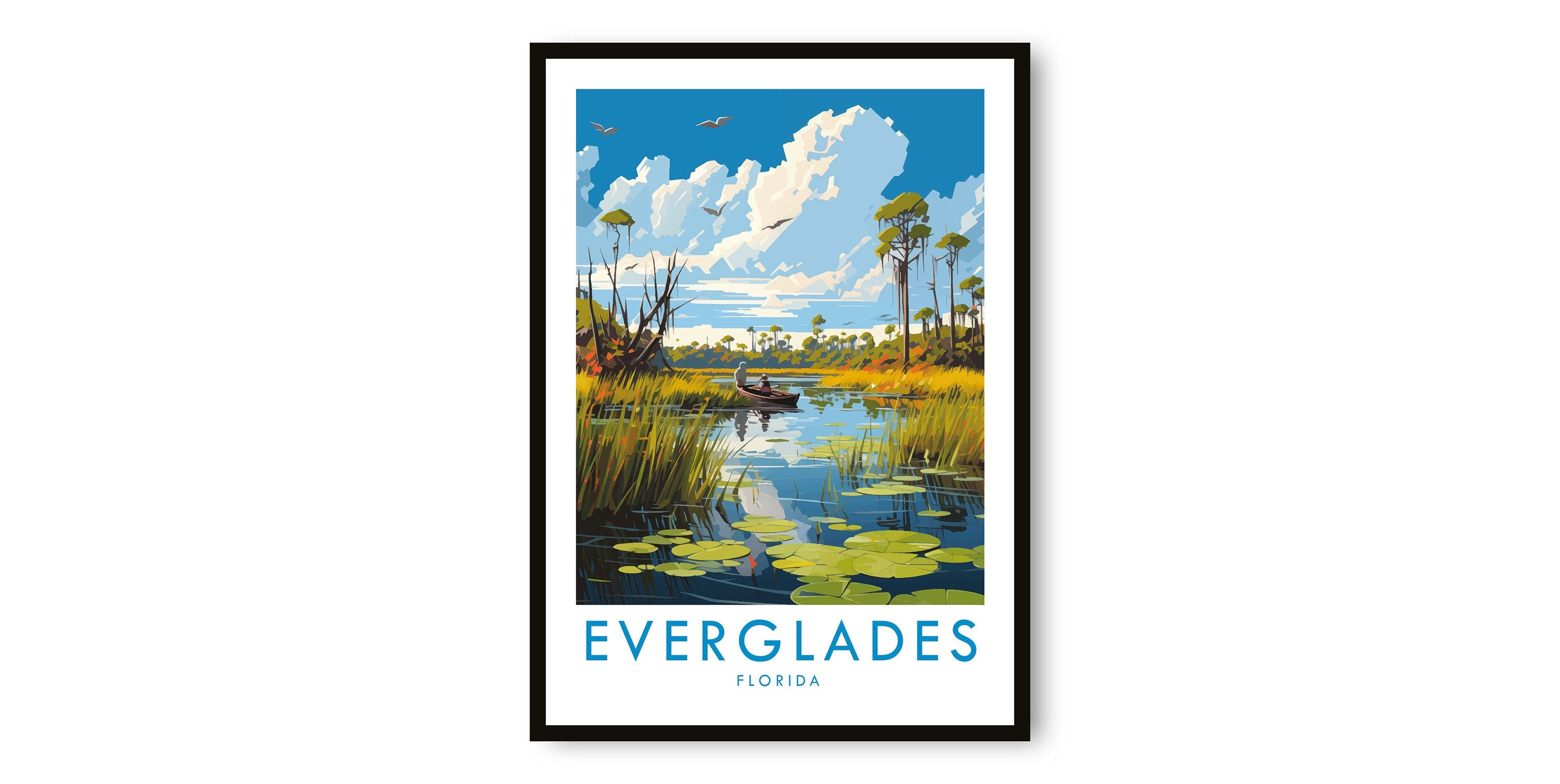 Everglades Travel Print, Everglades Travel Poster, Florida Print, Travel Decor, Popular Print, Birthday Gift, A1/A2/A3/A4/A5