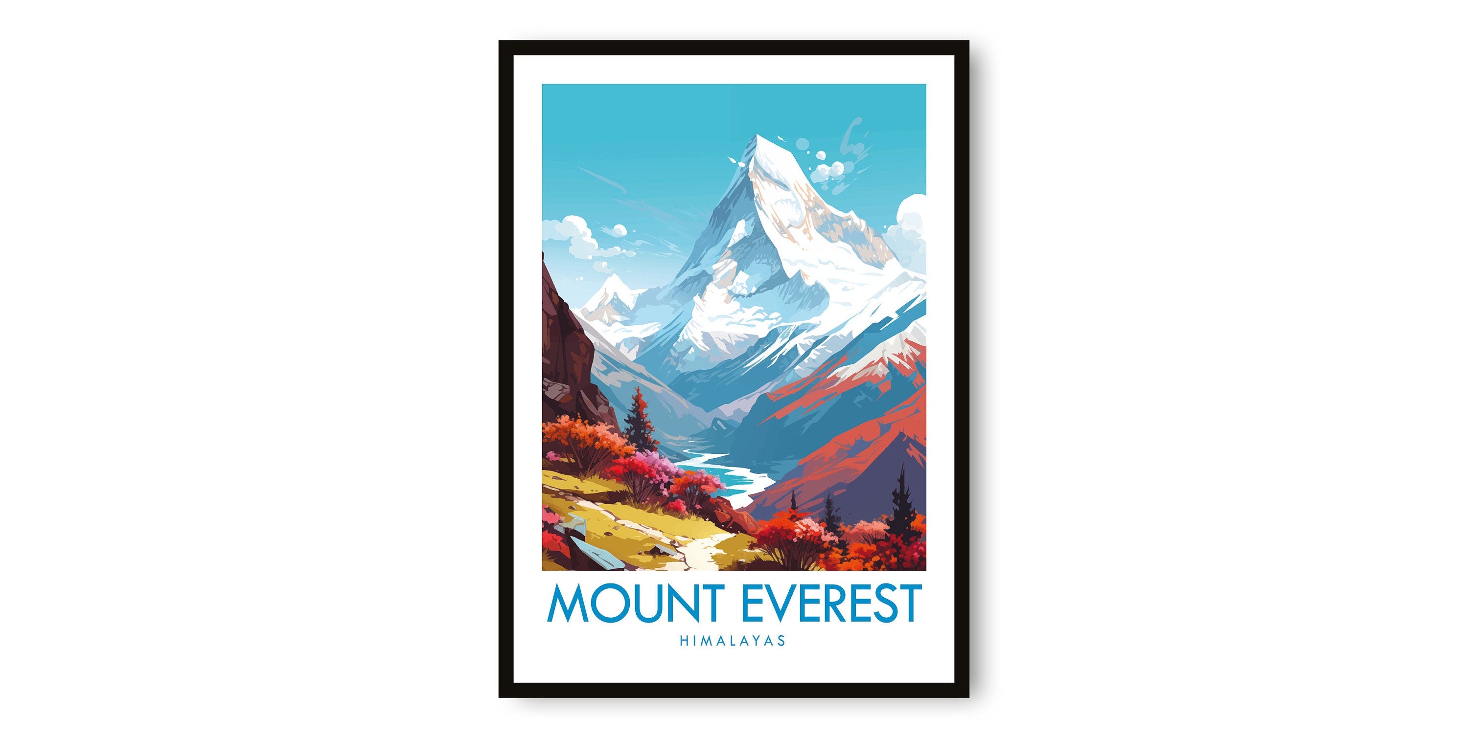 Mount Everest Travel Print, Mount Everest Travel Poster, Himalayas Print, Travel Decor, Popular Print, Birthday Gift, A1/A2/A3/A4/A5