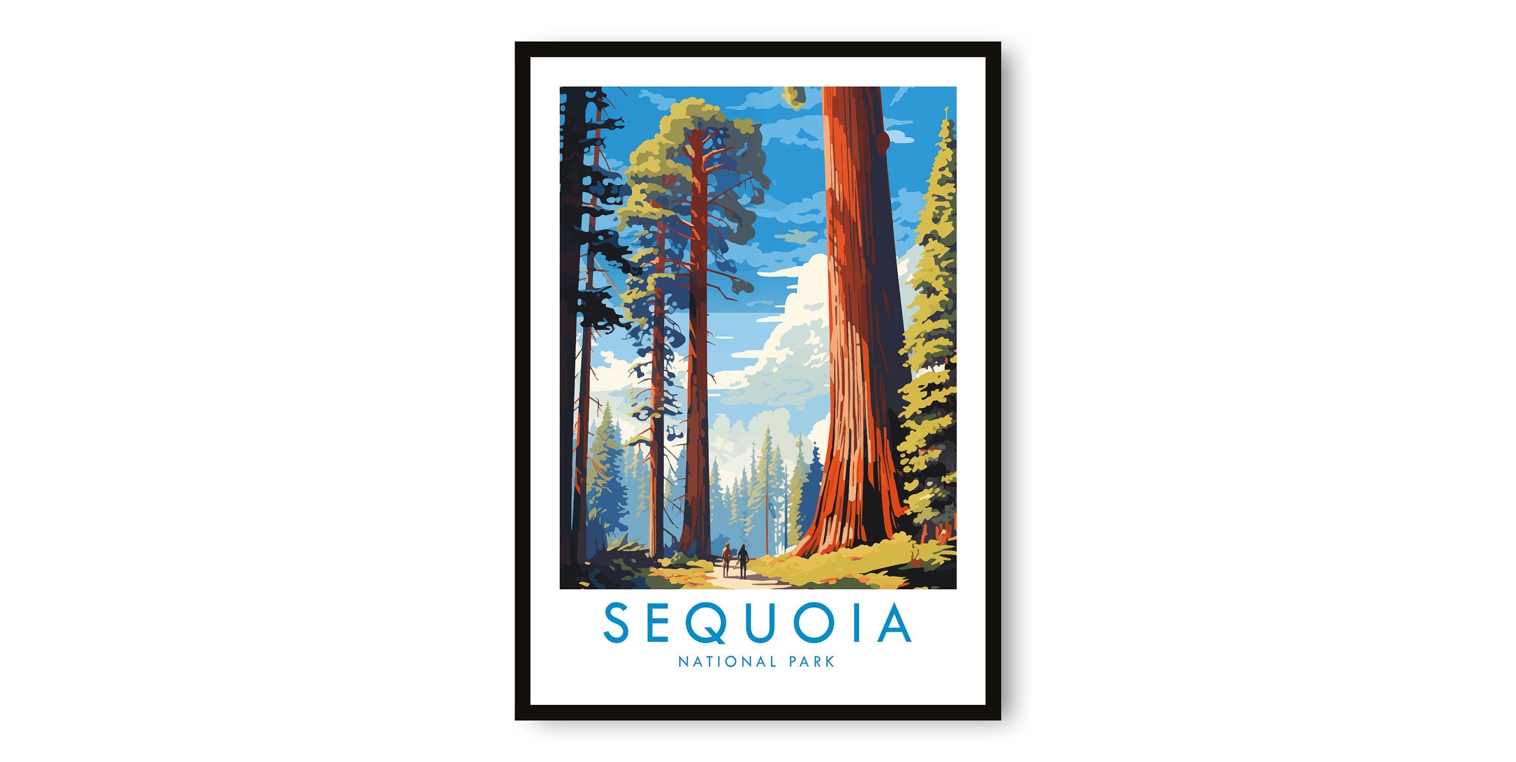 Sequoia National Park Travel Print, Sequoia Travel Poster, California Print, Travel Decor, Popular Print, Birthday Gift, A1/A2/A3/A4/A5