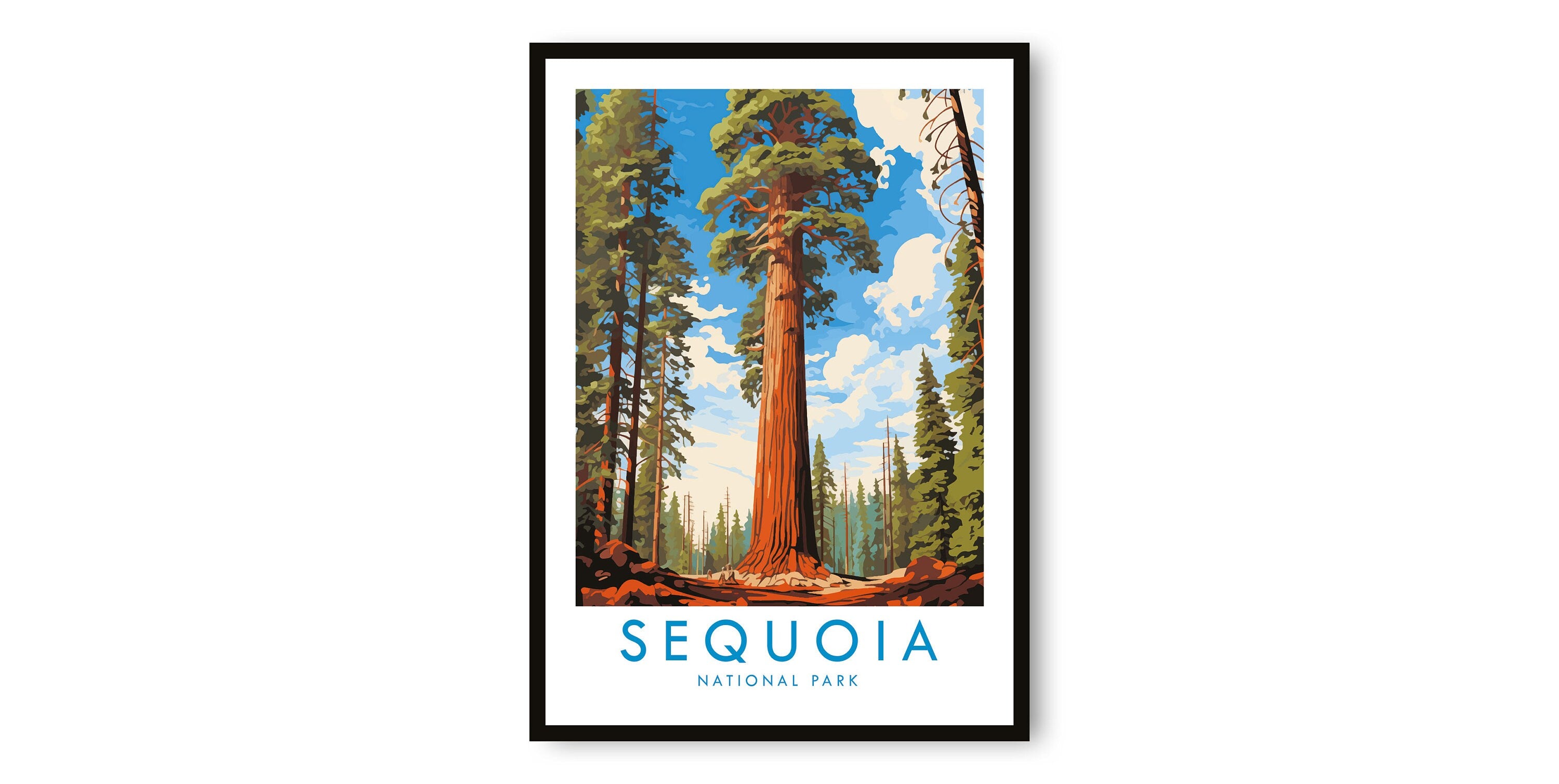 Sequoia National Park Travel Print, Sequoia Travel Poster, California Print, Travel Decor, Popular Print, Birthday Gift, A1/A2/A3/A4/A5