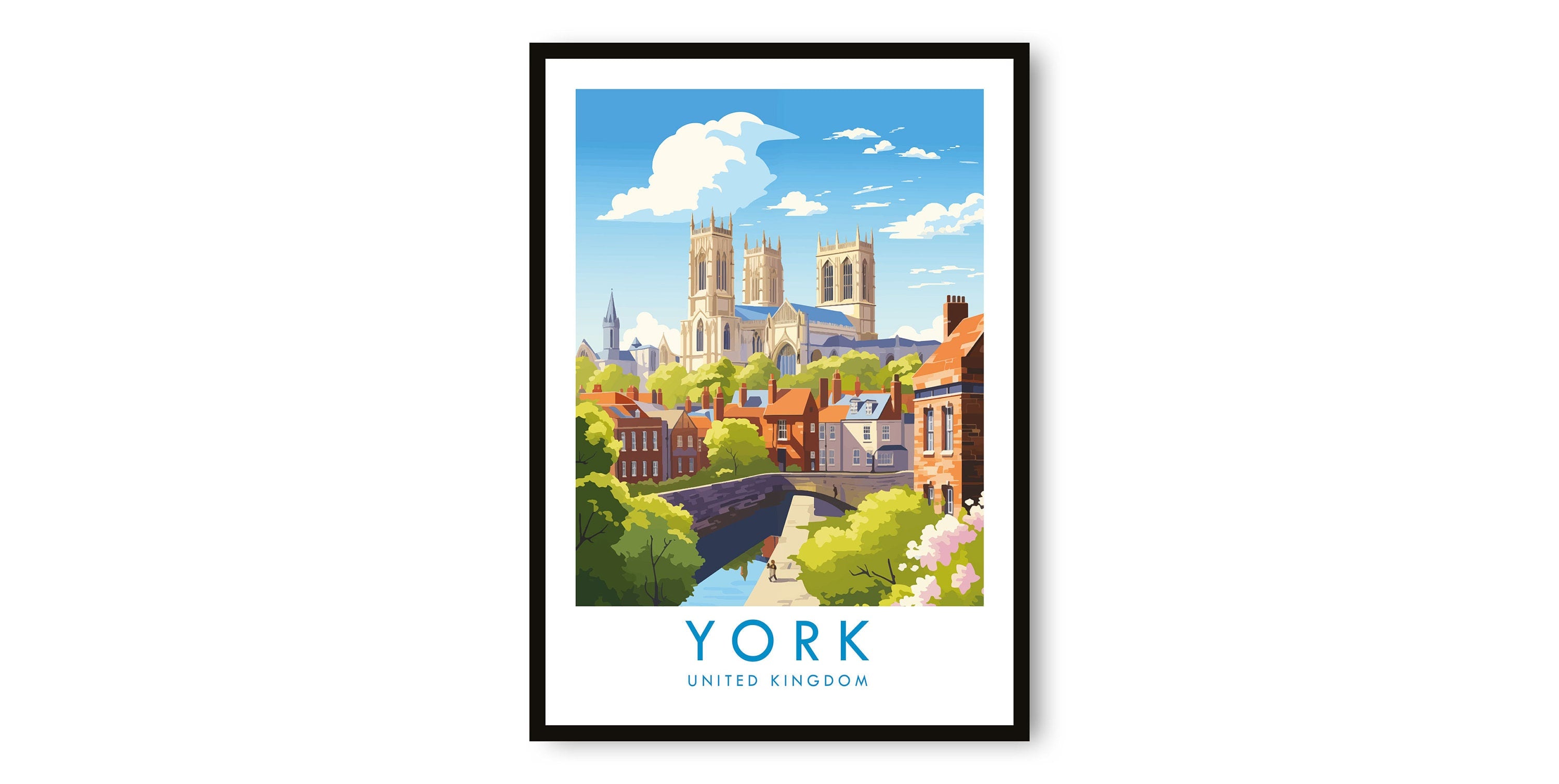 York Travel Print, York Travel Poster, United Kingdom Print, Travel Decor, Popular Print, Birthday Gift, A1/A2/A3/A4/A5