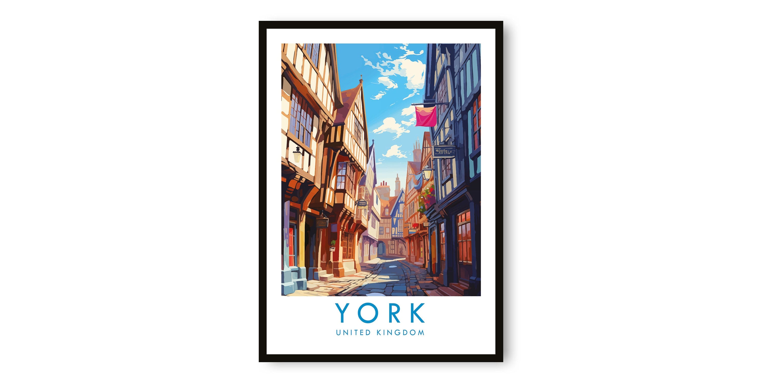 York Travel Print, York Travel Poster, United Kingdom Print, Travel Decor, Popular Print, Birthday Gift, A1/A2/A3/A4/A5