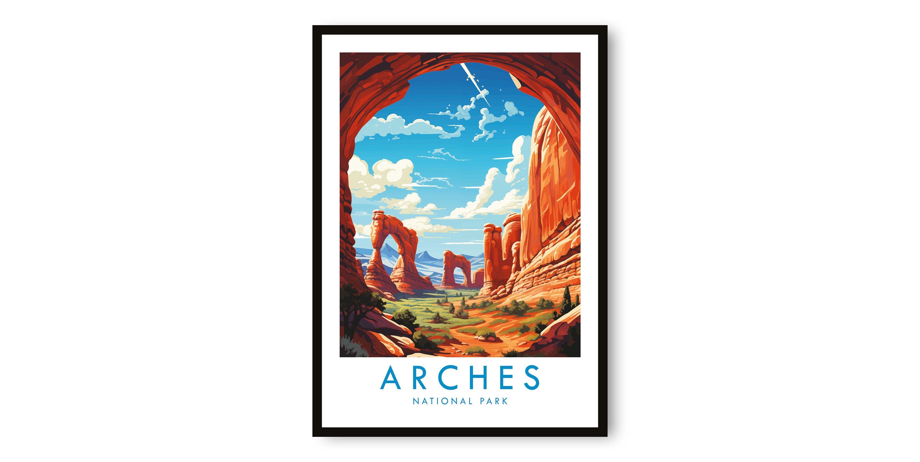 Arches National Park Travel Print, Arches National Park Travel Poster, Travel Decor, Popular Print, Birthday Gift, A1/A2/A3/A4/A5