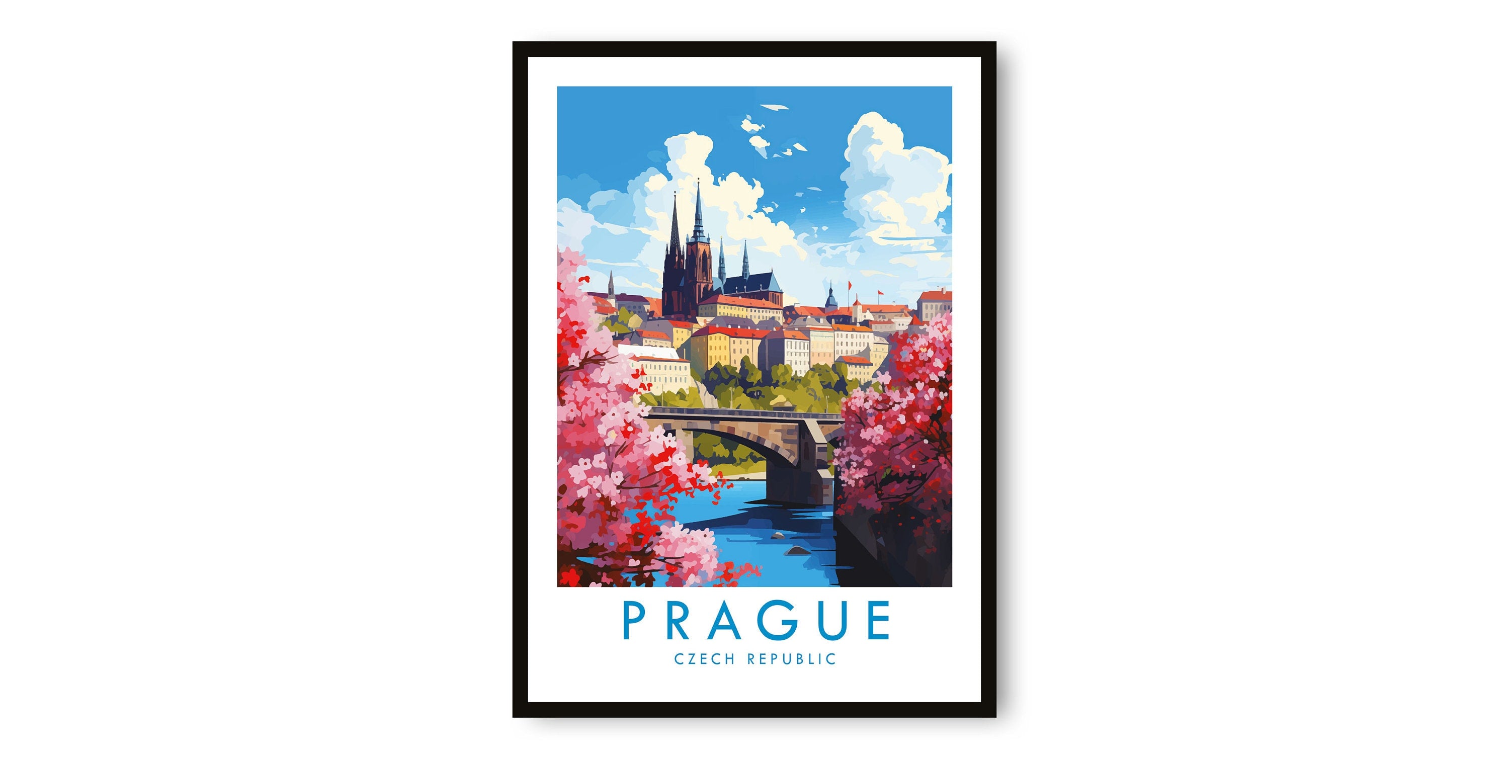 Praque Travel Print, Praque Travel Poster, Czech Republic Print, Travel Decor, Popular Print, Birthday Gift, A1/A2/A3/A4/A5