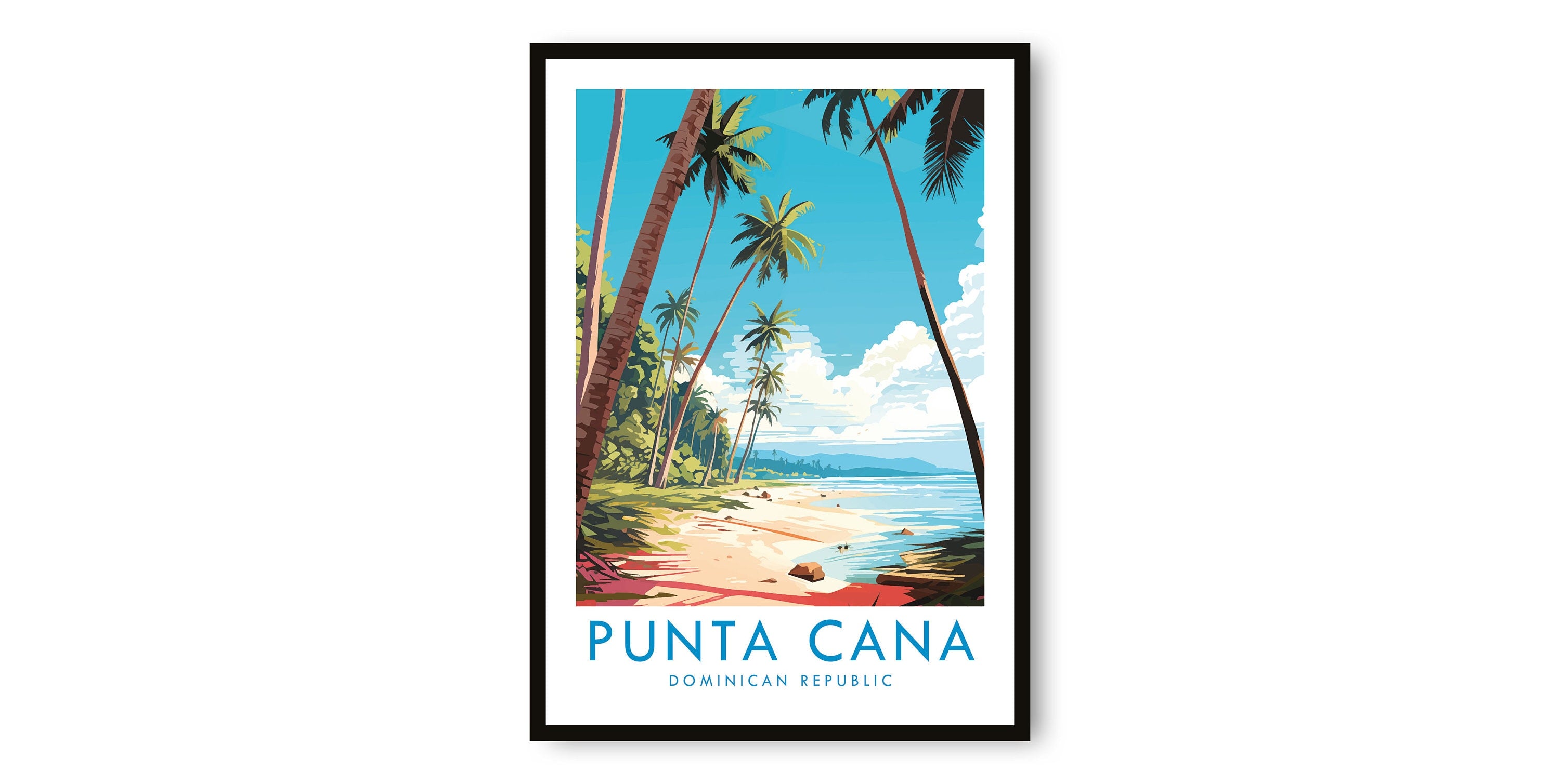 Punta Cana Travel Print, Punta Cana Travel Poster, Dominican Republic print, Travel Decor, Popular Print, Birthday Gift, A1/A2/A3/A4/A5