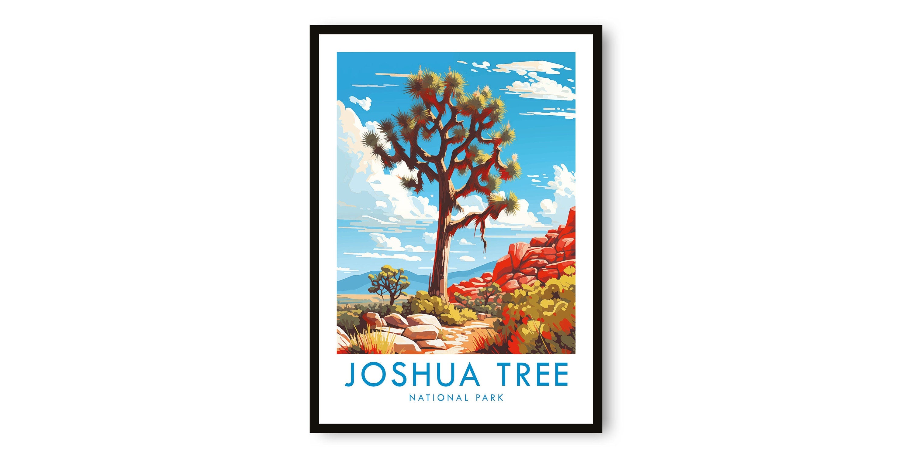 Joshua Tree National Park Travel Print, Joshua Tree National Park Travel Poster, Travel Decor, Popular Print, Birthday Gift, A1/A2/A3/A4/A5