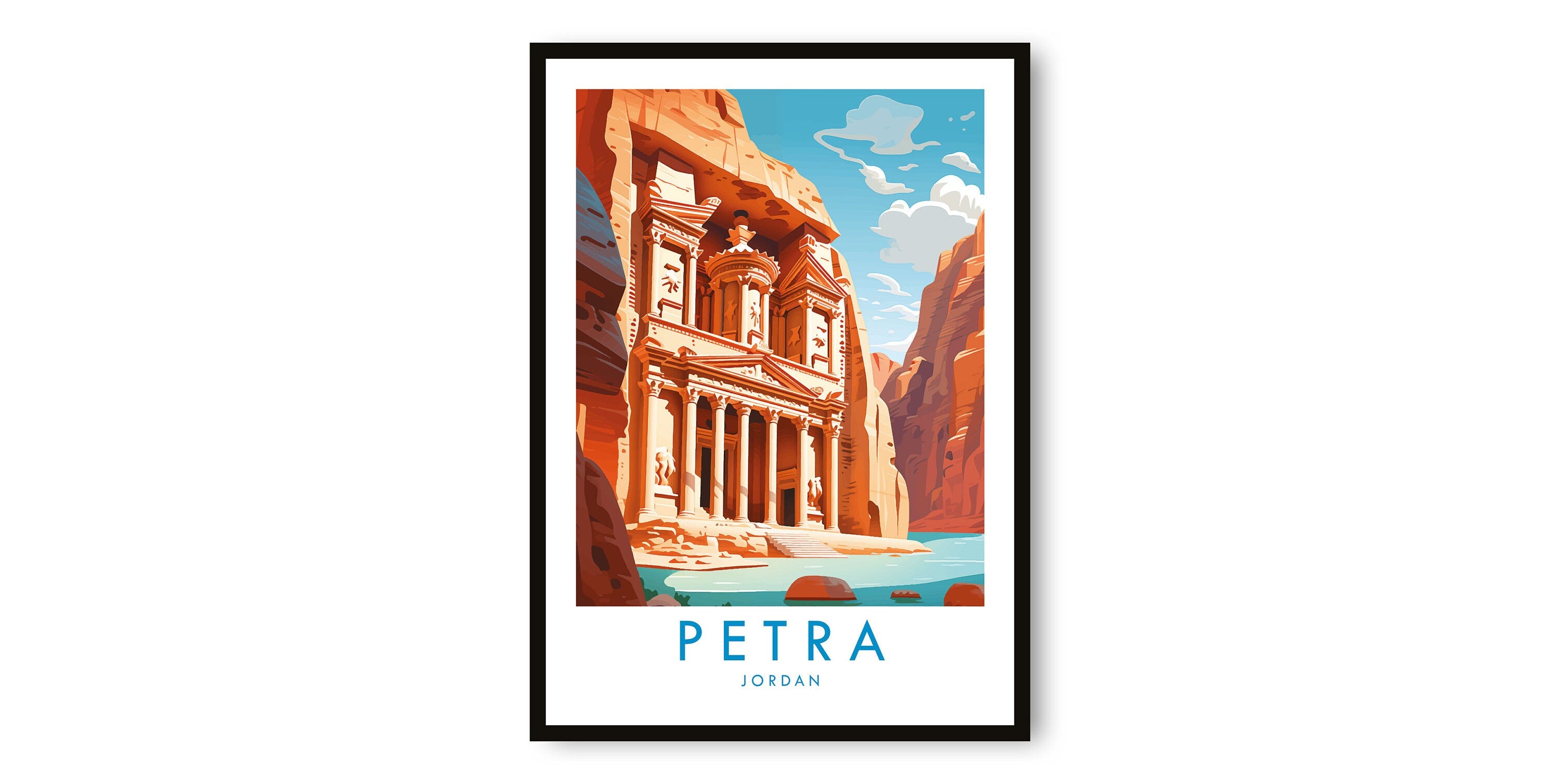 Petra Travel Print, Petra Travel Poster, Jordan Print, Travel Decor, Popular Print, Birthday Gift, A1/A2/A3/A4/A5