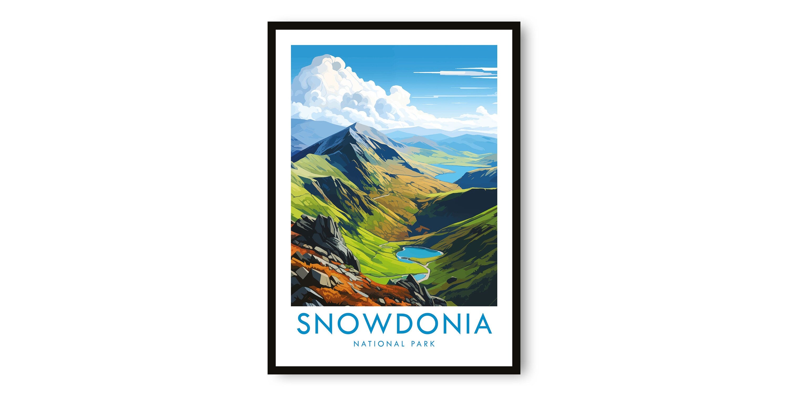 Snowdonia Travel Print, Snowdonia Travel Poster, United Kingdom Print, Travel Decor, Popular Print, Birthday Gift, A1/A2/A3/A4/A5
