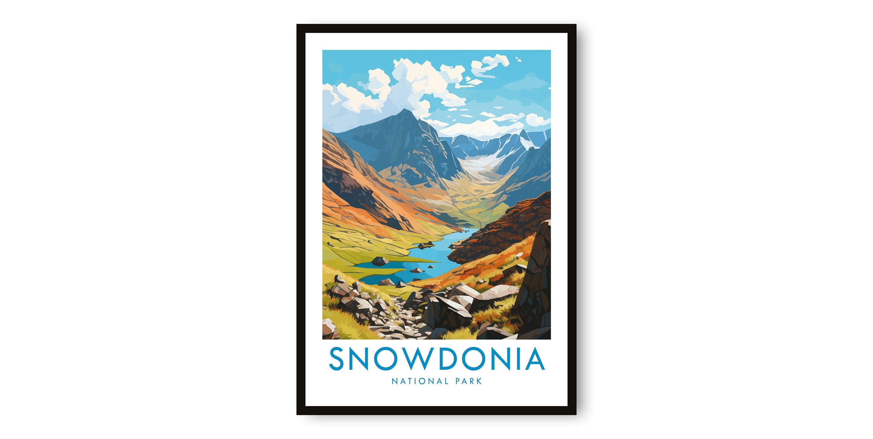Snowdonia Travel Print, Snowdonia Travel Poster, United Kingdom Print, Travel Decor, Popular Print, Birthday Gift, A1/A2/A3/A4/A5